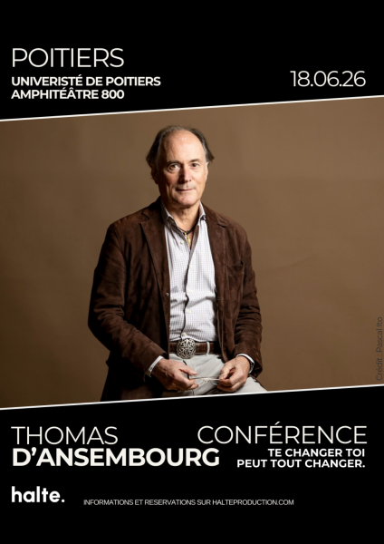Poitiers - 18 juin 2026 - Conférence Thomas d'Ansembourg